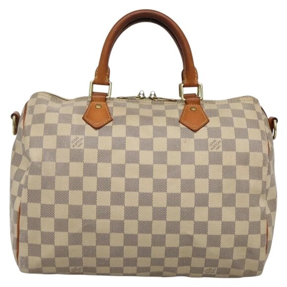 LOUIS VUITTON Damier Azur Speedy Bandouliere 30 Bag 2way N41052 LV Auth 130986 - Picture 3 of 16